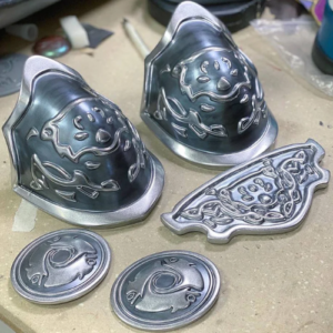 Silver Fantasy Warrior Princess Armor accessories